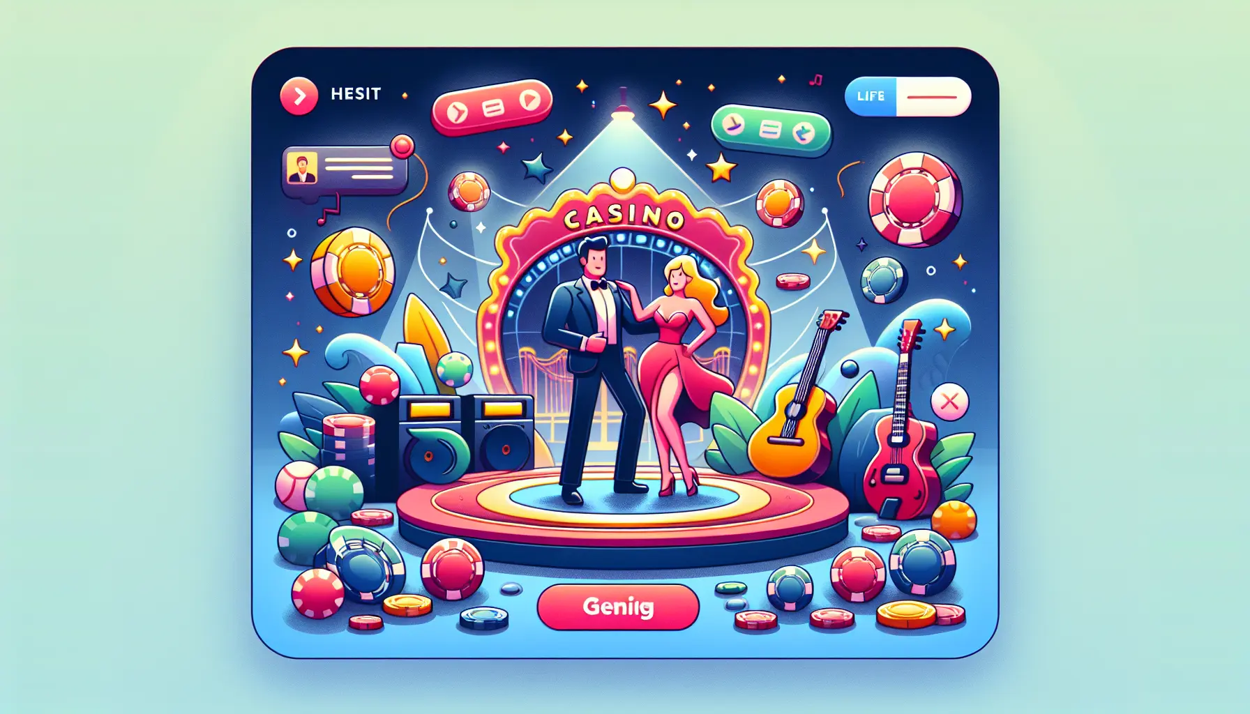 Candicab Casino welcome background